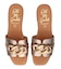 【Oh my Sandals】ローヒールチェーンミュールサンダル