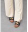【Oh my Sandals】ローヒールチェーンミュールサンダル