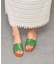 【Oh my Sandals】スクエアトウフラットレザーサンダル