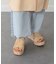 【Oh my Sandals】クッションインソールウェッジミュール