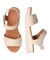 【Oh my Sandals】ベルクロローヒールサンダル