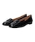 【INTER-CHAUSSURES】スクエアトウフラットモカシューズ