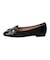 【INTER-CHAUSSURES】スクエアトウフラットモカシューズ