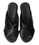 【Oh my Sandals】レザーメッシュクロスベルト厚底サンダル