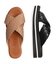 【Oh my Sandals】レザーメッシュクロスベルト厚底サンダル