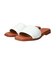 【Oh my Sandals】レザーメッシュフラットサンダル