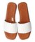 【Oh my Sandals】レザーメッシュフラットサンダル
