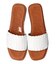 【Oh my Sandals】レザーメッシュフラットサンダル