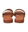 【Oh my Sandals】レザーメッシュフラットサンダル