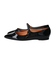 【INTER-CHAUSSURES】ポインテッドストラップフラットパンプス 