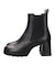 【INTER-CHAUSSURES】チャンキーヒールストームサイドゴアブーツ 