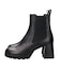【INTER-CHAUSSURES】チャンキーヒールストームサイドゴアブーツ 