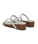 【ITALIAN SHOEMAKERS】ダブルラインストーンクッションインソールサンダル(952210)