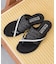 【ITALIAN SHOEMAKERS】ビジュークロスストラップトングサンダル(952352)
