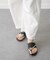 【ITALIAN SHOEMAKERS】ビジュークロスストラップトングサンダル(952352)
