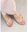【ITALIAN SHOEMAKERS】ビジュークロスストラップトングサンダル(952352)