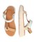 【Oh my Sandals】カラーコンビ厚底ベルクロサンダル(E52109)