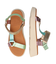 【Oh my Sandals】カラーコンビ厚底ベルクロサンダル(E52109)