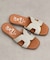 【Oh my Sandals】ラインストーンローヒールサンダル(E52301)