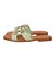 【Oh my Sandals】スクエアトウフラットバックルサンダル(E52303)