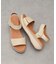 【Oh my Sandals】ベルクロローヒールサンダル(E52500)