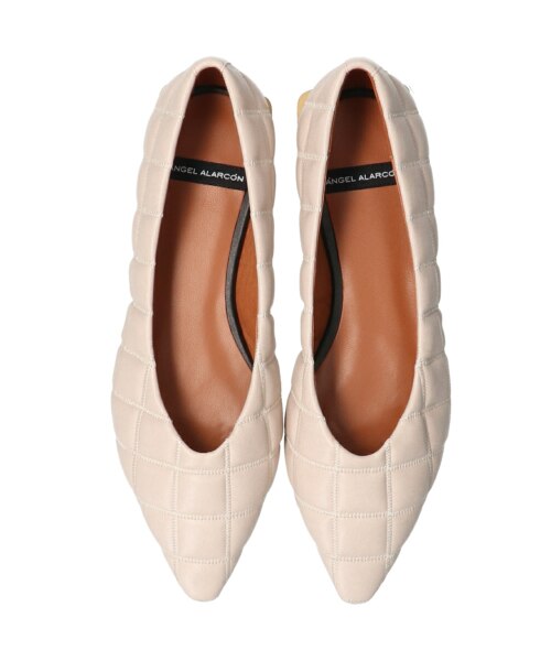 ANGEL ALARCON◇1.5cmヒール◇オーナメントローヒールパンプス