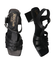 【Oh my Sandals】スクエアトウアンクルストラップサンダル-(E2010E)