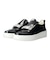 【INTER-CHAUSSURES】ビジューバックルレザースリッポン-(E5029E)