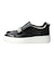 【INTER-CHAUSSURES】ビジューバックルレザースリッポン-(E5029E)
