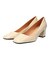 【INTER-CHAUSSURES】スクエアトウプレーンパンプス-(I1101N)