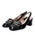 【INTER-CHAUSSURES】チェーンキルトバックバンドパンプス-(I1300N)