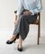 【BRIDGET BIRKIN WALK】キルティングビジューリボンウォーキングパンプス
