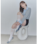 【BRIDGET BIRKIN】ビジューリボンベロアパンプス