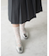 【BRIDGET BIRKIN】エラスティックバンドスクエアバレエシューズ