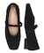 【BRIDGET BIRKIN】エラスティックバンドもこもこスクエアバレエシューズ