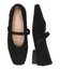 【BRIDGET BIRKIN】エラスティックバンドもこもこスクエアバレエシューズ