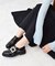 【BRIDGET BIRKIN】スクエアサイドビジューローファー
