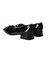 【INTER-CHAUSSURES】スクエアトウローヒールバックルパンプス