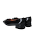 【INTER-CHAUSSURES】スクエアトウローヒールバックルパンプス