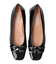 【INTER-CHAUSSURES】スクエアトウローヒールバックルパンプス