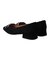 【INTER-CHAUSSURES】スクエアトウローヒールバックルパンプス