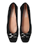 【INTER-CHAUSSURES】スクエアトウローヒールバックルパンプス