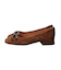 【INTER-CHAUSSURES】スクエアトウローヒールバックルパンプス