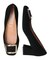 【INTER-CHAUSSURES】スクエアトウメタルバックルパンプス