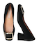 【INTER-CHAUSSURES】スクエアトウメタルバックルパンプス