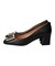 【INTER-CHAUSSURES】スクエアトウメタルバックルパンプス