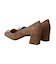 【INTER-CHAUSSURES】スクエアトウメタルバックルパンプス
