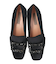 【INTER-CHAUSSURES】スクエアトウビジューバックルシューズ