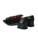 【INTER-CHAUSSURES】スクエアトウビジューバックルシューズ