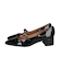 【INTER-CHAUSSURES】ポインテッドトウワンストラップパンプス